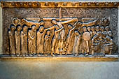 Parma, il Duomo. Lastra della Deposizione dalla Croce.